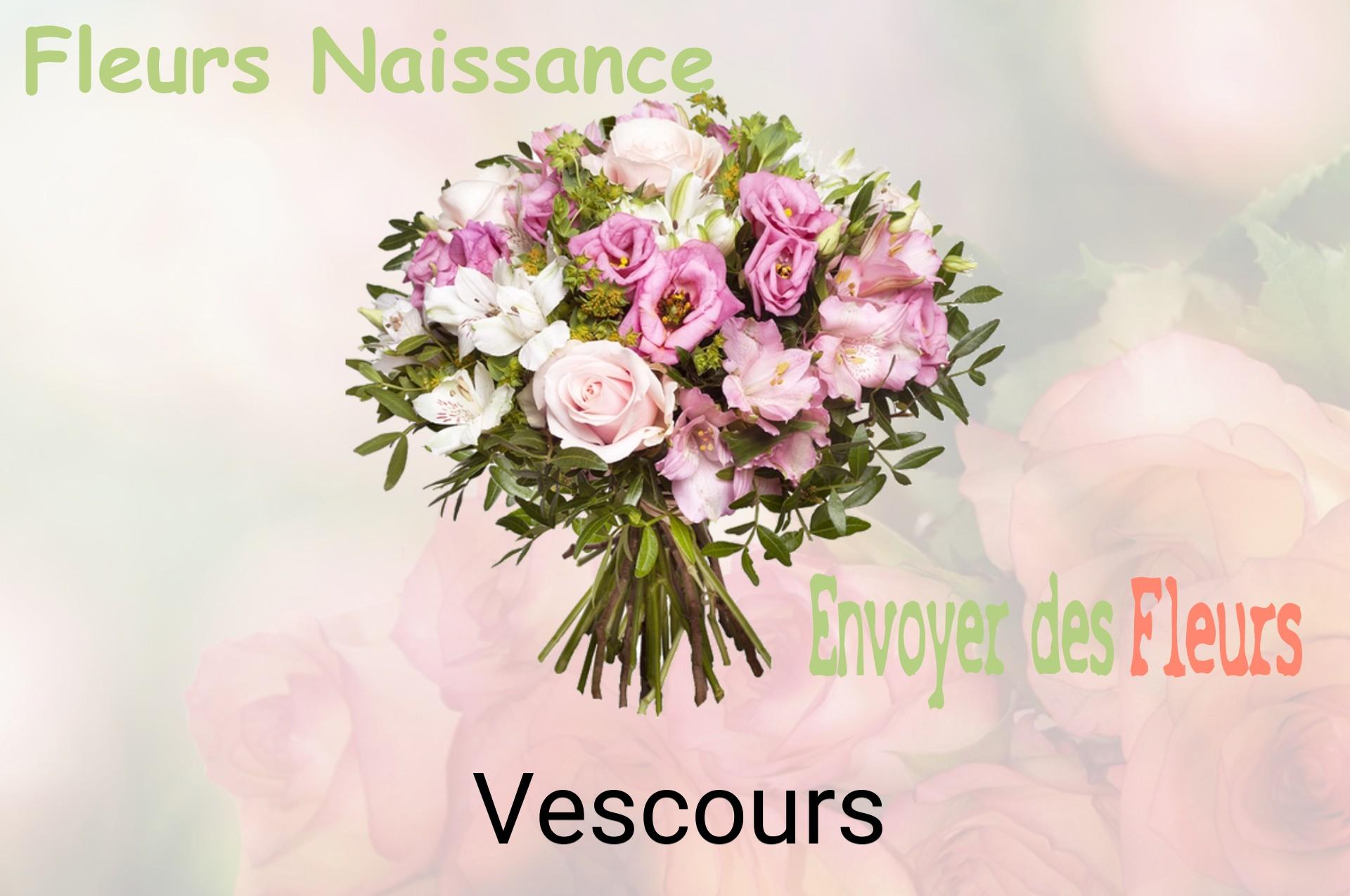 Bouquet de fleurs de naissance livré à Vescours